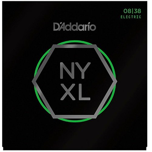 D'Addario NYXL0838 Nickel Plated Electric Guitar Strings Super Light 8 - 38 NYXL