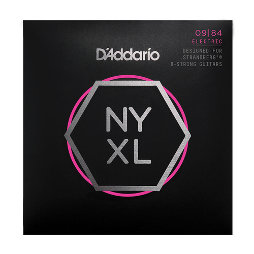 D'Addario NYXL0984 Nickel Wound Strandberg 8-String Electric Guitar Strings