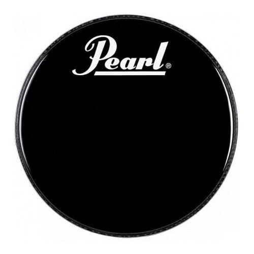 Pearl 22" Black Drum Head w/ Perimeter EQ & Logo