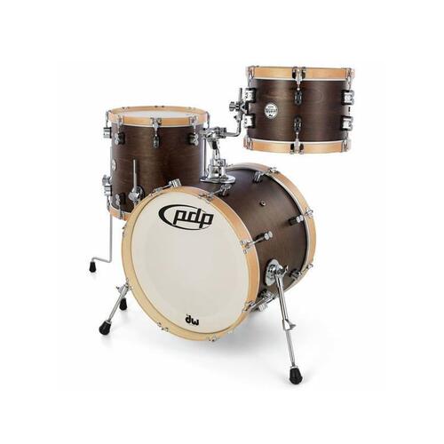 PDP Concept Maple 3 Pce Classic Tobacco Walnut - Natural Shell Drum Kit