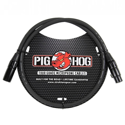 Pig Hog 8mm High Performance Microphone Cable, 3ft XLR to XLR