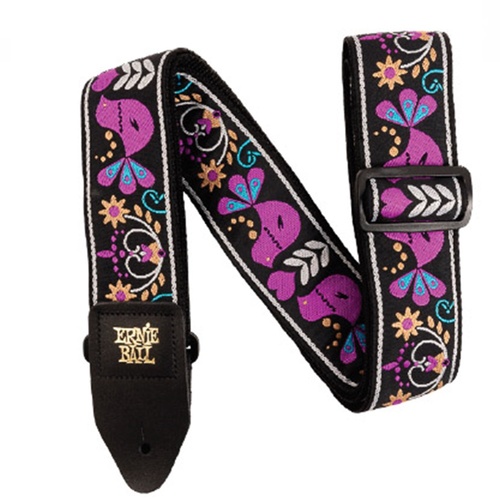 Ernie Ball 5331  Purple Bird Lupin Jacquard Strap -  Guitar Strap