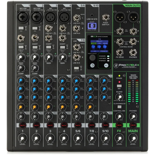 Mackie ProFX10v3+ 10-channel Mixer with Effects, USB record Modes & Bluetooth