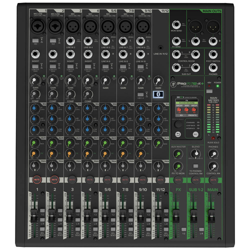 Mackie ProFX12v3+ 12-channel Mixer with Effects, USB record Modes & Bluetooth