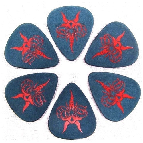 6 Picks Dunlop Tortex Dirtbag Guitar Picks Plectrums RAM , 0.50 mm 