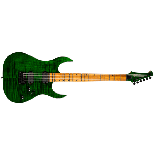 Spira S-450-TGR Electric Guitar - High Performance Rock Machine - Trans Green