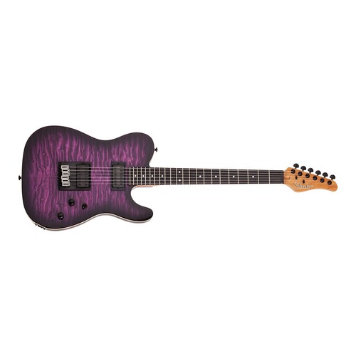 purple schecter guitar