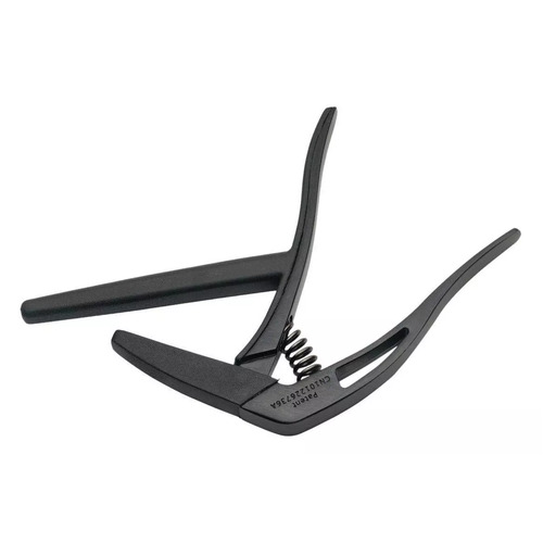 Stagg SCPX-FL BK Black Guitar Capo Flat Trigger Shape Great for Classical Guitar