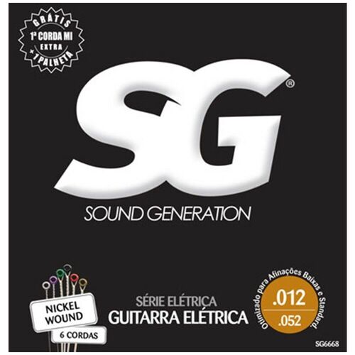 Sound Generation Electric Guitar SG 6668 Nickel Plated Steel 12 - 52