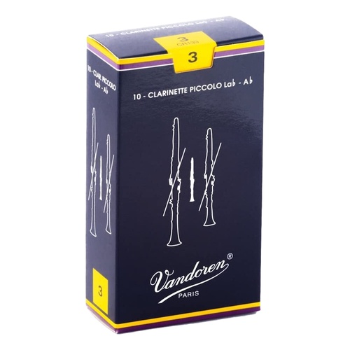 Vandoren Sopranino ( Piccolo ) Clarinet Reeds Traditional Grade 3