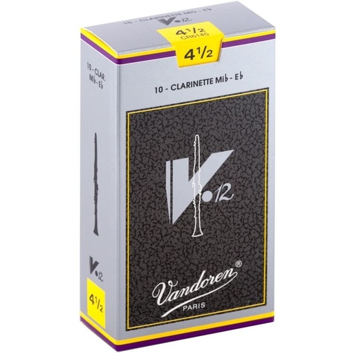 Vandoren E Flat Clarinet Reed V12 Grade 4.5 Box of 10