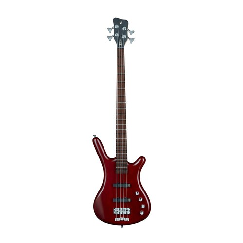 RockBass Corvette Basic 4-String Burgundy Red Transparent Satin