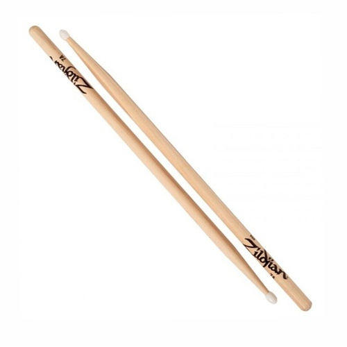 Zildjian Natural Hickory Drumsticks - 7AN - Nylon  Tip - 1 Pair