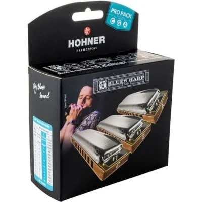 Hohner Blues Harp Pro Pack - Pro Pack 3-harmonicas keys G, A & C Made in Germany