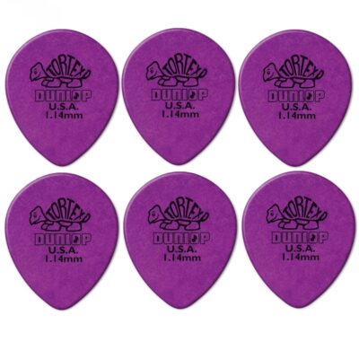 Dunlop Tortex Tear Drop Purple Picks 1.14 mm  Guitar Picks / Plectrums 6 Picks