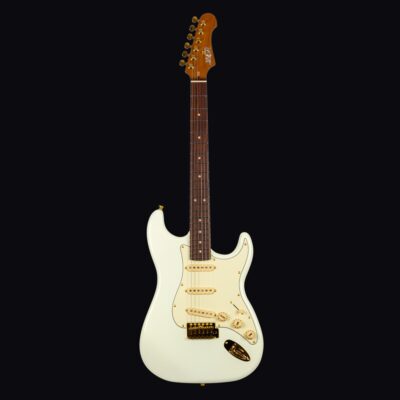 JET JS-380-OW-G Electric Guitar - Olympic White  with Gold Hardware