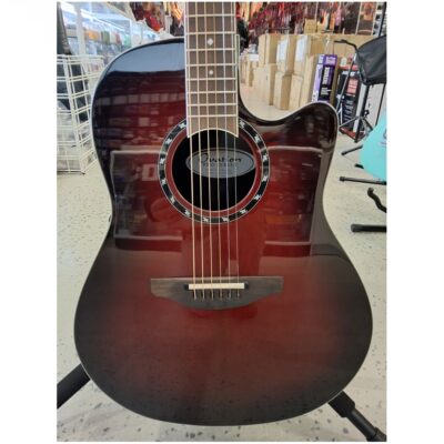 Ovation 2771AX-CCB Timeless Balladeer Acoustic Electric Guitar-Cherry Burst