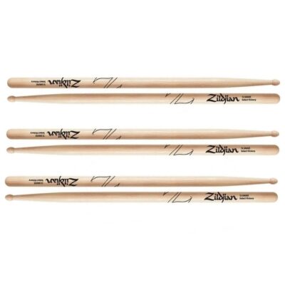 Zildjian Gauge Series Drum Stcks - 12 Gauge Drumsticks -  3 Pairs USA Hickory