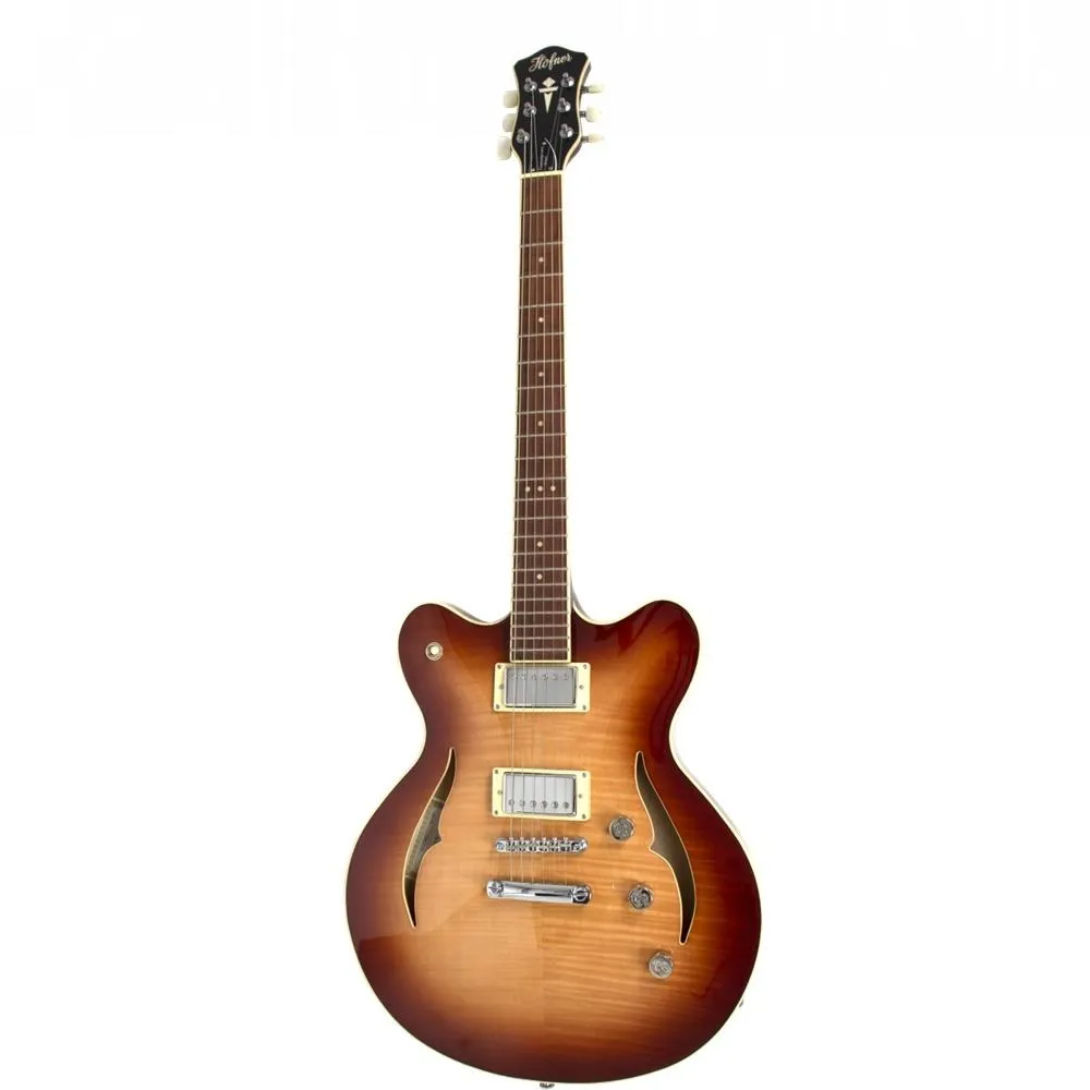 Hofner Verythin Special Edition Electric Guitar - Brunette Sunburst