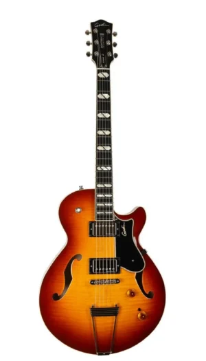 Godin Montreal Premiere Supreme Lightburst Flame HG Semi-Hollow Electric Guitar