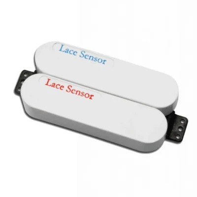 Lace Sensor Dually Red-Blue Humbucker Guitar Pickup - White