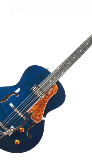 Godin Indigo Blue 5th Avenue Night Club 6 String Hollowbody Guitar c/ Tric Case