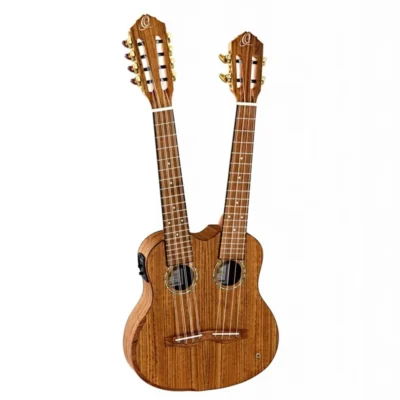 ORTEGA Hydra Double Neck Tenor Ukulele  Acoustic/Electric Ovangkol
