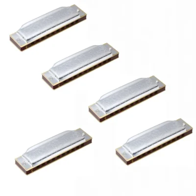 Suzuki Folkmaster Diatonic Harmonica 5 Pack Keys A, C, D, E, G