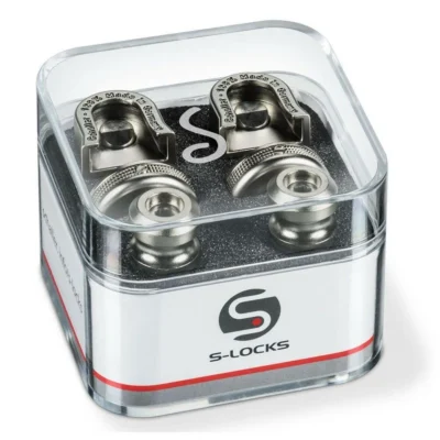 Schaller New S Locks M (Pair) Satin Pearl 14010701 Strap Locks / security Locks