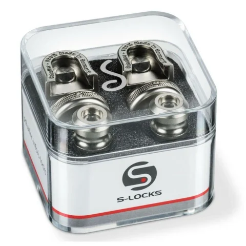 Schaller New S Locks M (Pair) Satin Pearl 14010701 Strap Locks / security Locks