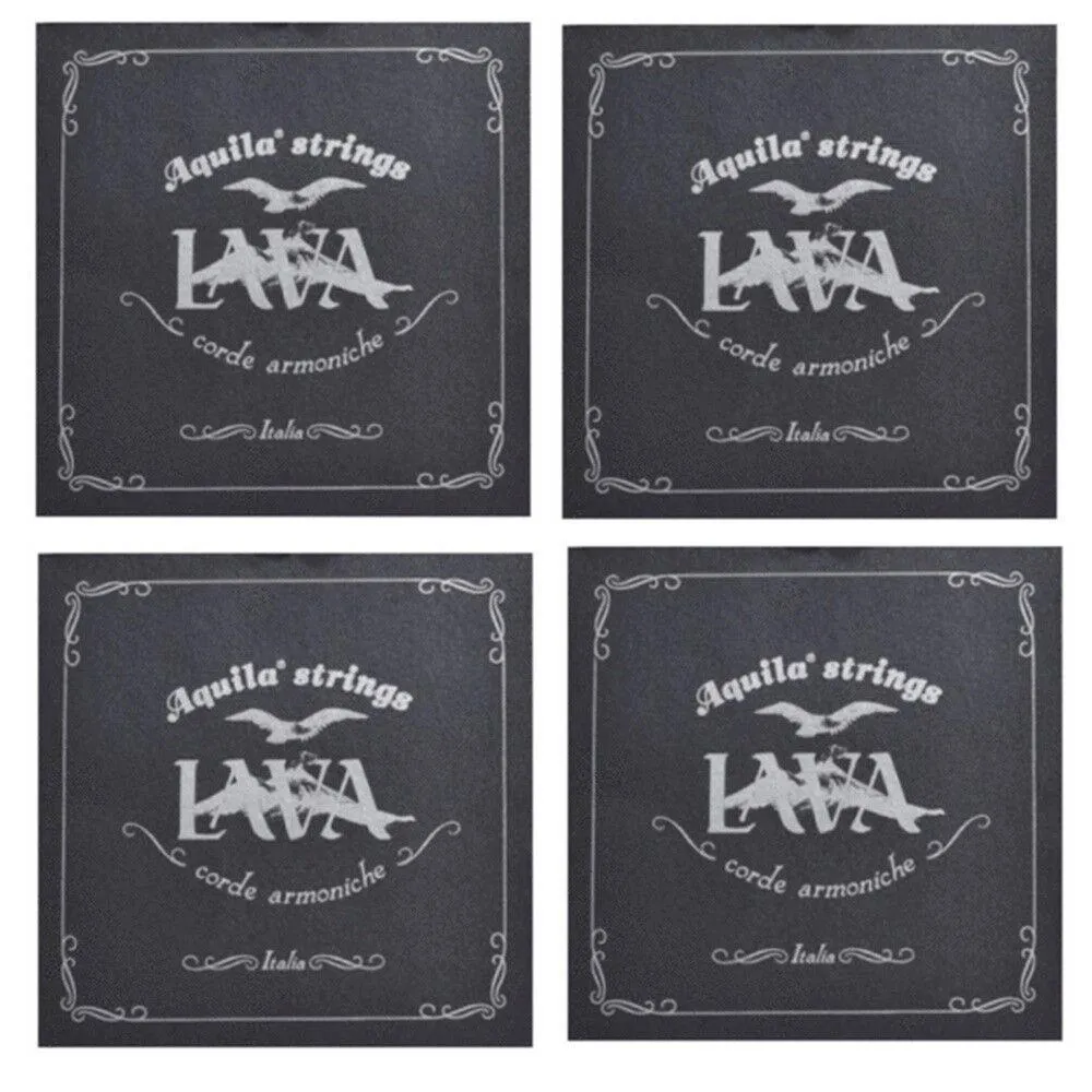 Aquila 110U Lava Series Soprano Ukulele Strings Standard Tuning - 4 SETS