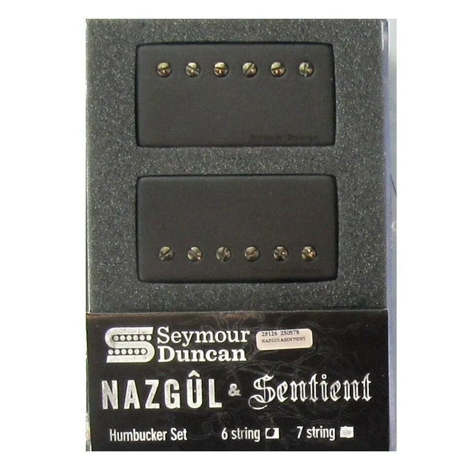 Seymour Duncan Nazgul & Sentient Humbucker Set - custom Black Guitar Pickup set