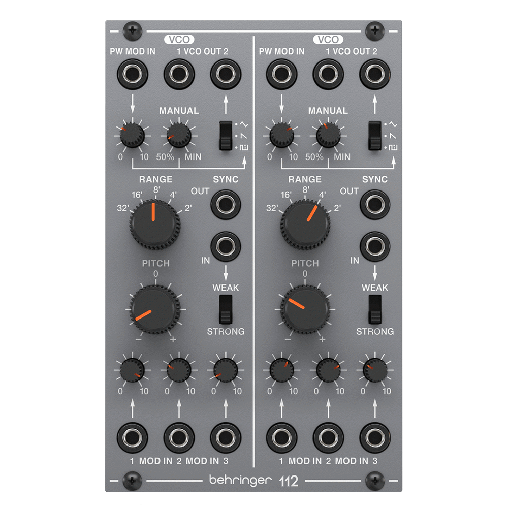 The Behringer Legendary Analog Authentic 112 Dual VCO Module For Eurorack