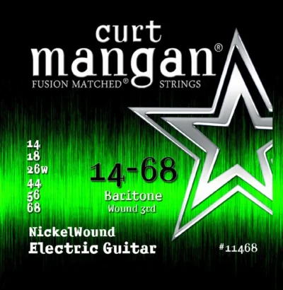 Curt Mangan Baritone Nickel Wound Guitar String Set 14-68