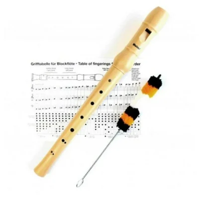 Meinel Maple Wooden Descant / Soprano  Recorder with Bag Made in Germany