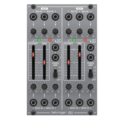 The Behringer Legendary Analog Authentic 121 Dual VCF Module For Eurorack