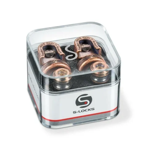 Schaller New S Locks (Pair) Vintage Copper 14010801 Strap Locks / security Locks