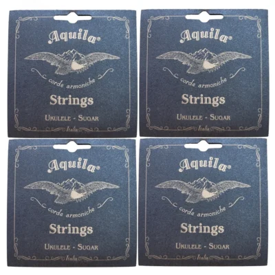 Aquila 150U Sugar Ukulele Strings - Soprano Key of C - GCEA High G , 4sets