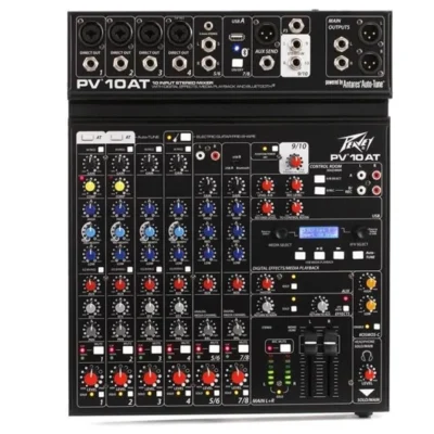 Peavey PV 10 AT  10 Channel Mixer with Auto-Tune and Bluetooth
