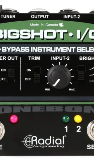 Radial BigShot I/O True-bypass Instrument Selector 2-instrument Switching Pedal