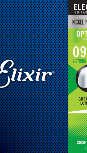 Elixir Optiweb Electric Guitar Strings 7-string - .009-.052 Super Light