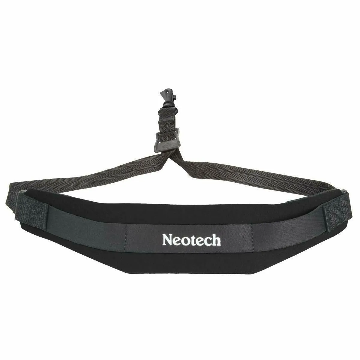 Neotech Soft Sax Strap Black Regular Length Swivel Hook - Sax feel 50% lighter