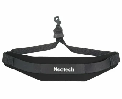 Neotech Soft Sax Strap  Black  X Long Length , Swivel Hook Fits most saxophones