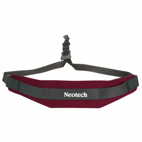 Neotech Soft Sax Strap  Wine Red Regular, Swivel Hook Fits most saxophones