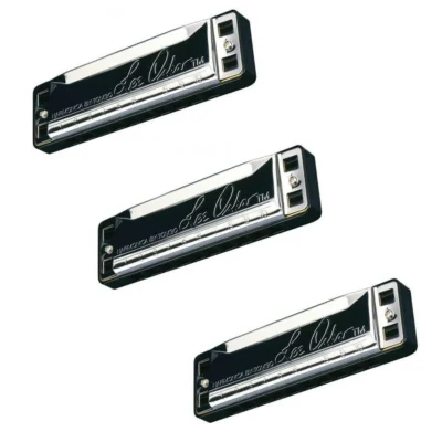 Lee Oskar by Tombo Major Harmonica 3-Pack  Keys G, A, C,