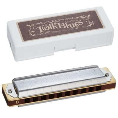 TOMBO 1210LF Folk Blues Mark-II 10 holes Diatonic harmonica Blues Harp Low F
