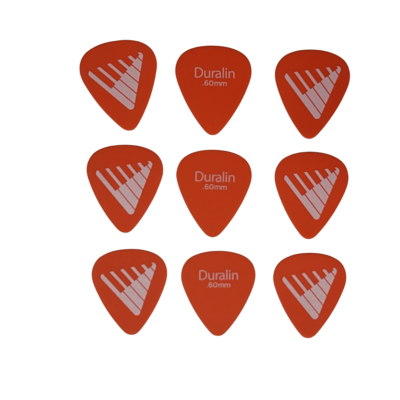D'Addario Angkor Exclusive Duralin Guitar Picks, Light, 9 Picks 0.60mm