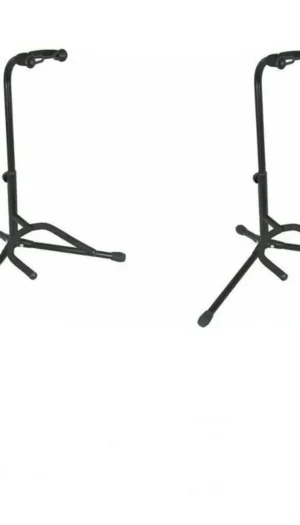 2 x Heavy Duty Tubular Guitar Stand suit Acoustic, Electric or Bass Guitars