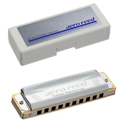 TOMBO Aero Reed Key of D 10 holes Diatonic Harmonica Made in Japan 2010D