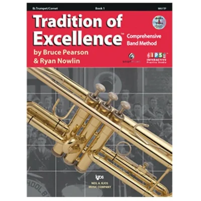 KJOS Tradition Of Excellence Book 1 for Trumpet C/w Interactive Ptatice Sudio